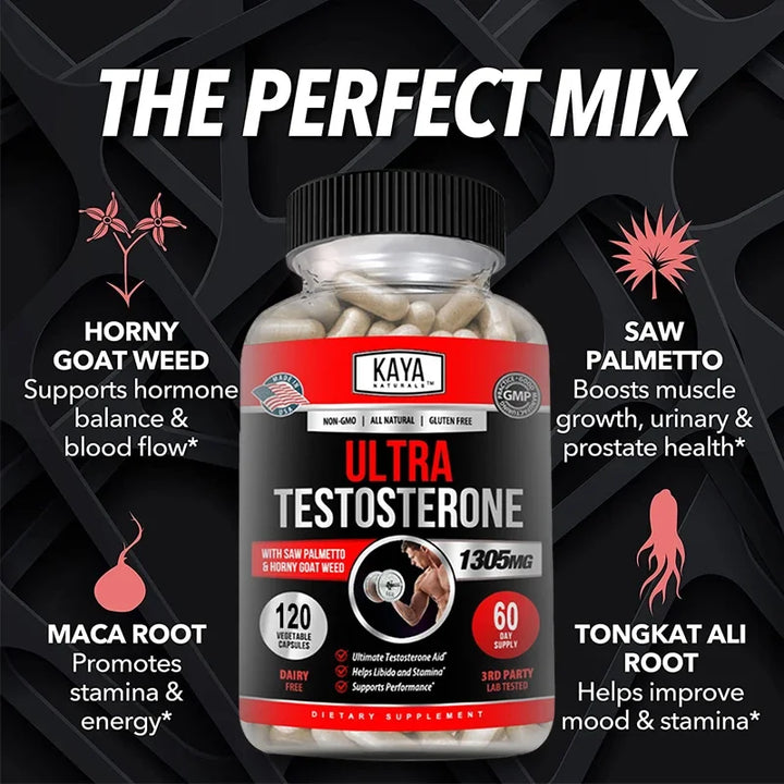 Potenciador de testosterona para hombres: mejora la masa muscular, el rendimiento, la resistencia y la confianza