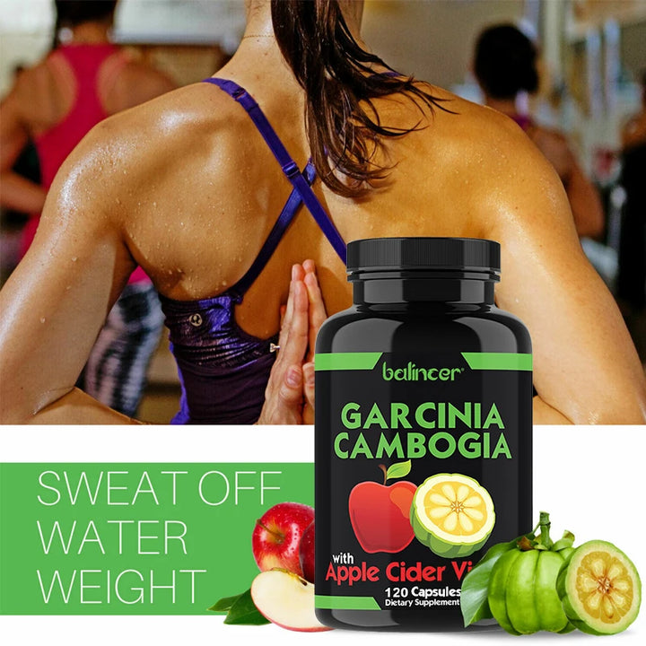 Garcinia Cambogia + Vinagre de sidra de manzana Suplemento para bajar de peso - Bloqueador de carbohidratos