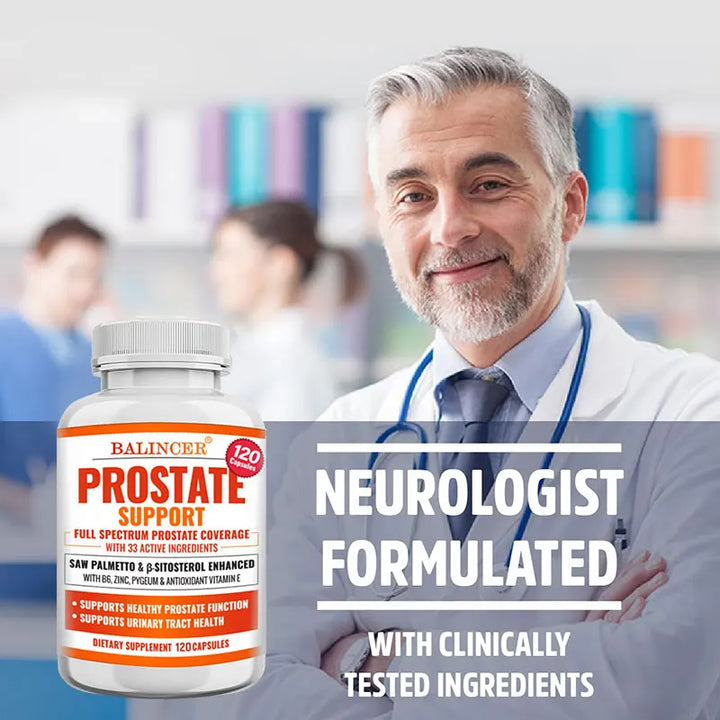 PROSTATE SUPPORT - contienen vitamina B6, zinc y apoyo antioxidante para la función de la próstata y la salud del sistema urinario.