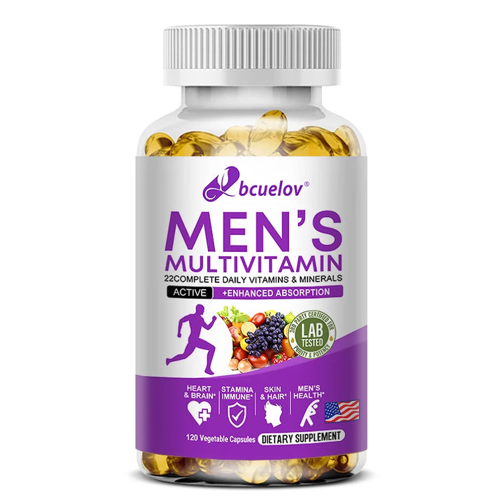 Multivitamina diaria para hombres: para inmunidad, energía, apoyo al control de peso y salud en general