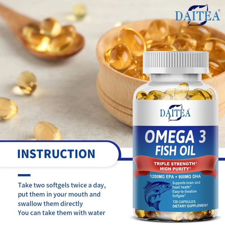 Aceite de pescado  Omega 3 - para la salud del sistema nervioso, la piel y el cabello, antioxidantes