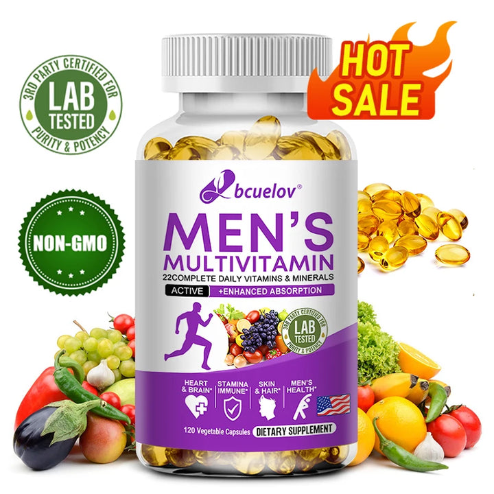 Multivitamina diaria para hombres: para inmunidad, energía, apoyo al control de peso y salud en general