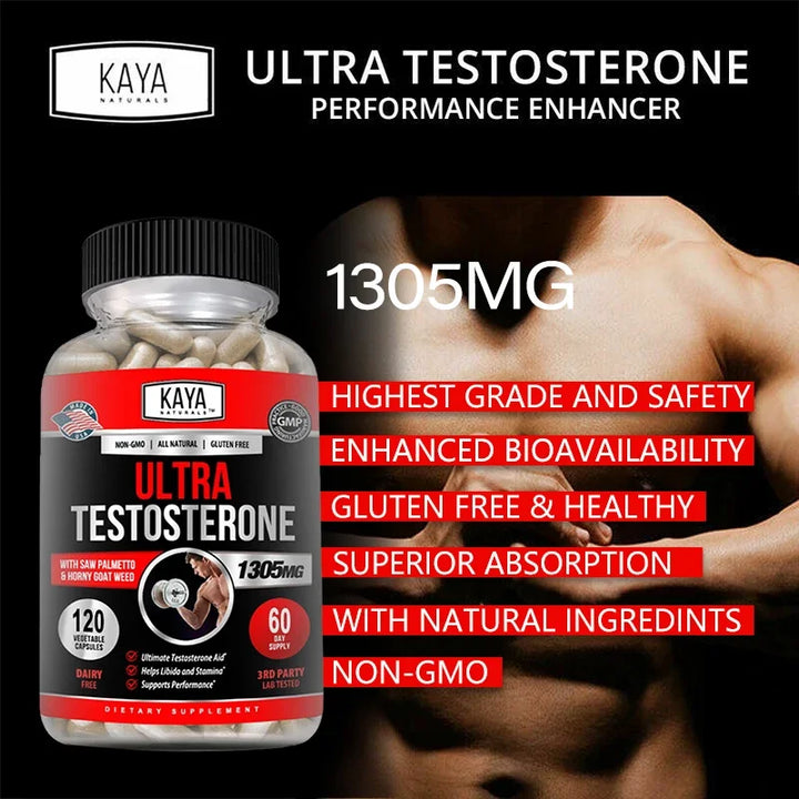 Potenciador de testosterona para hombres: mejora la masa muscular, el rendimiento, la resistencia y la confianza