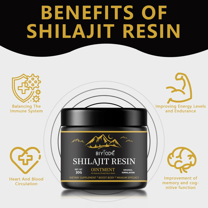 Shilajit pura del Himalaya 1.06 oz, resina natural pura Shilajit laboratorio con ácido fúlvico probado más de 85 minerales traza